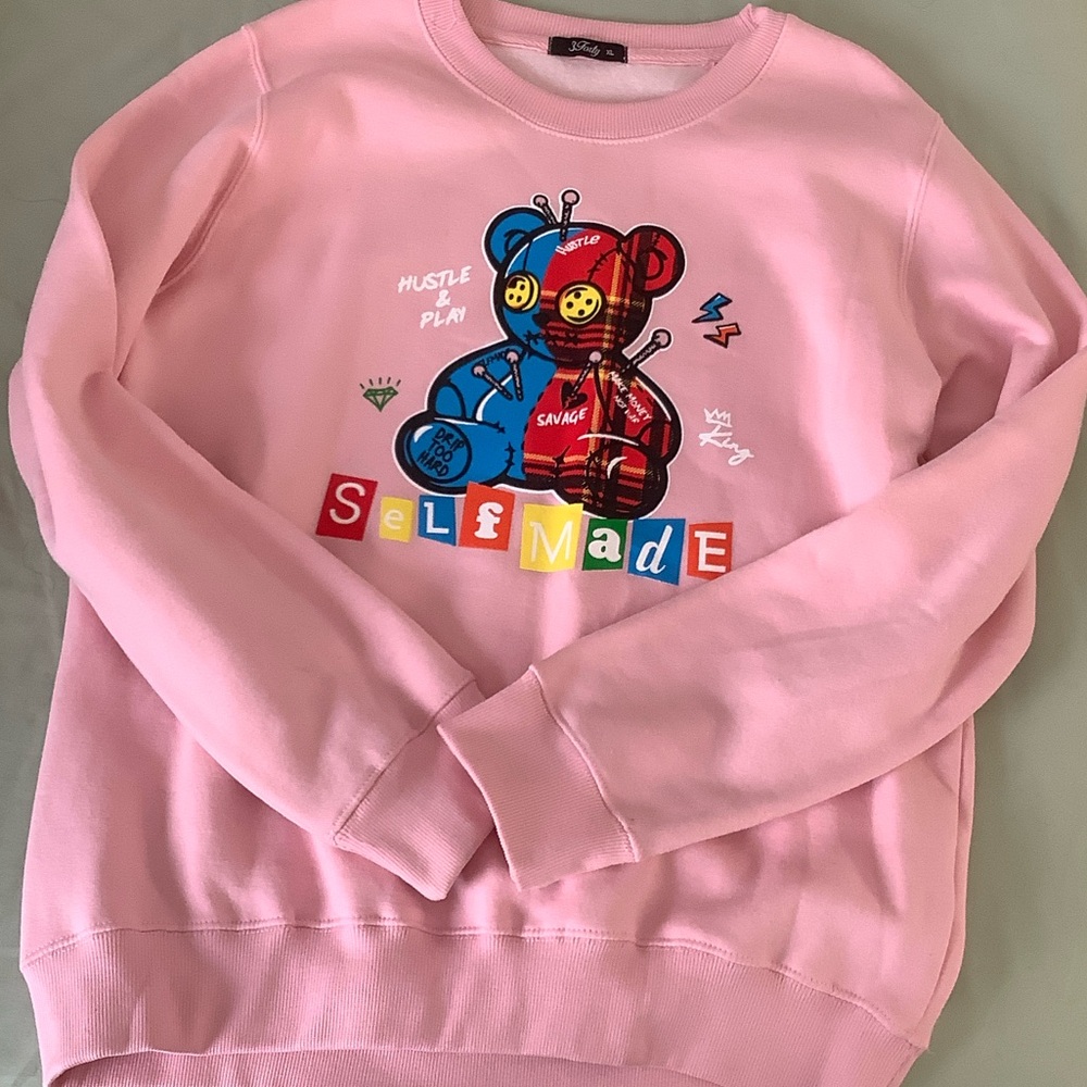 Pink Crew Neck Sweater